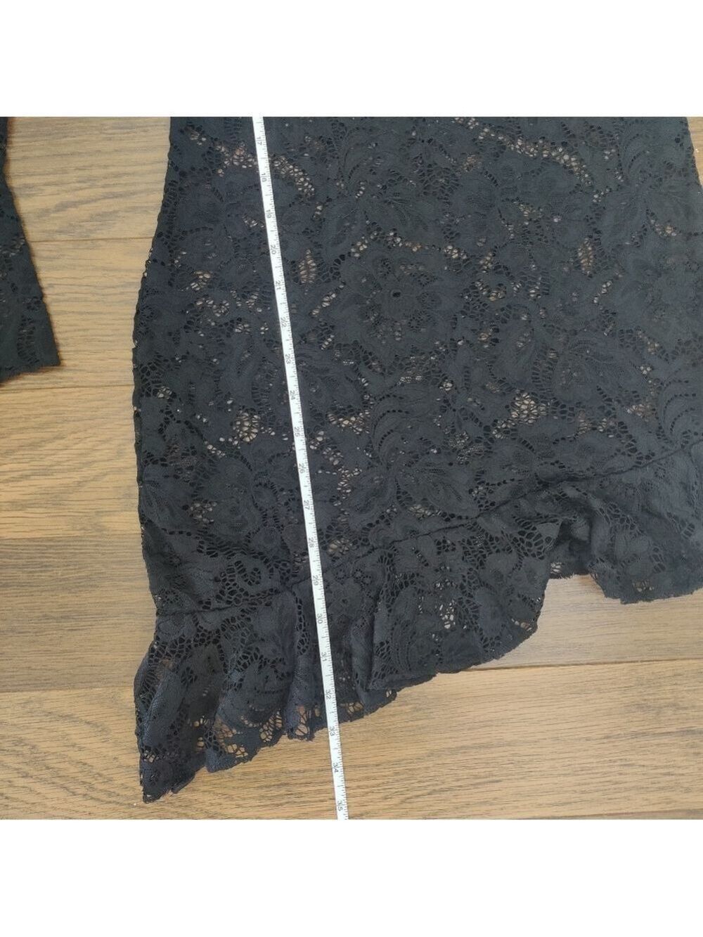 Fashion Nova Brynn Black Lace Mini Dress L | Sheer Coquette Siren Core Vacation - Picture 8 of 8